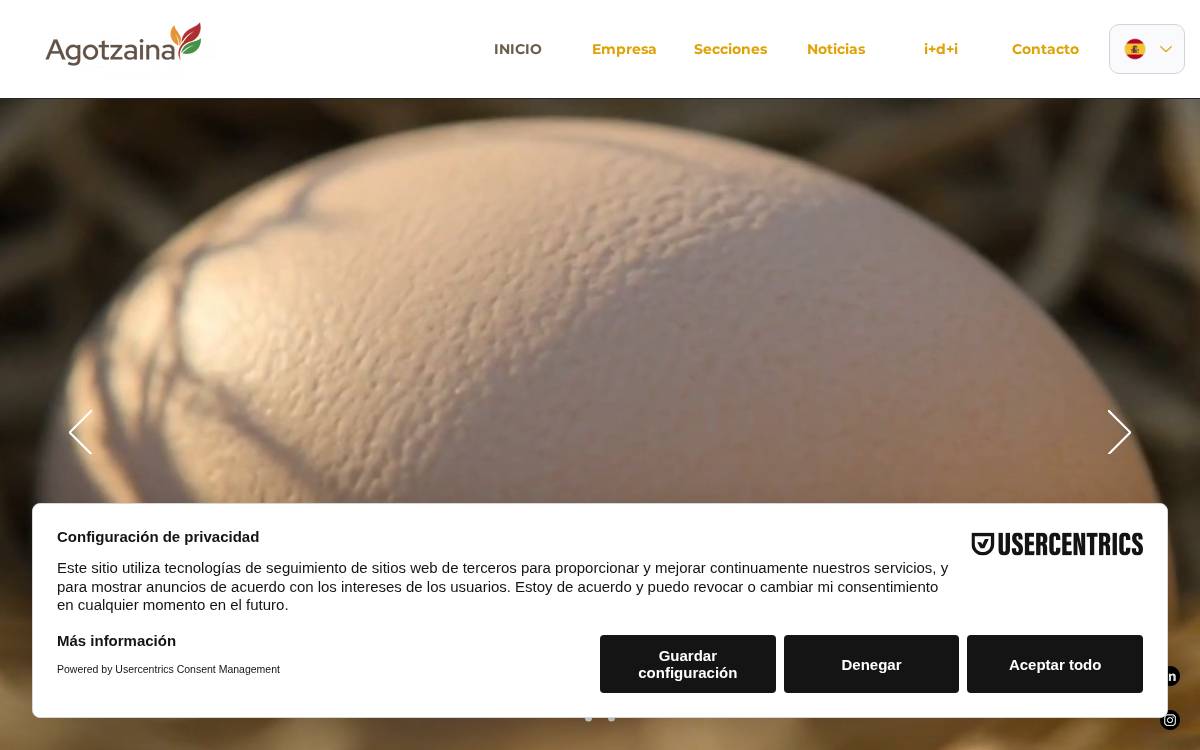 Agotzaina website preview