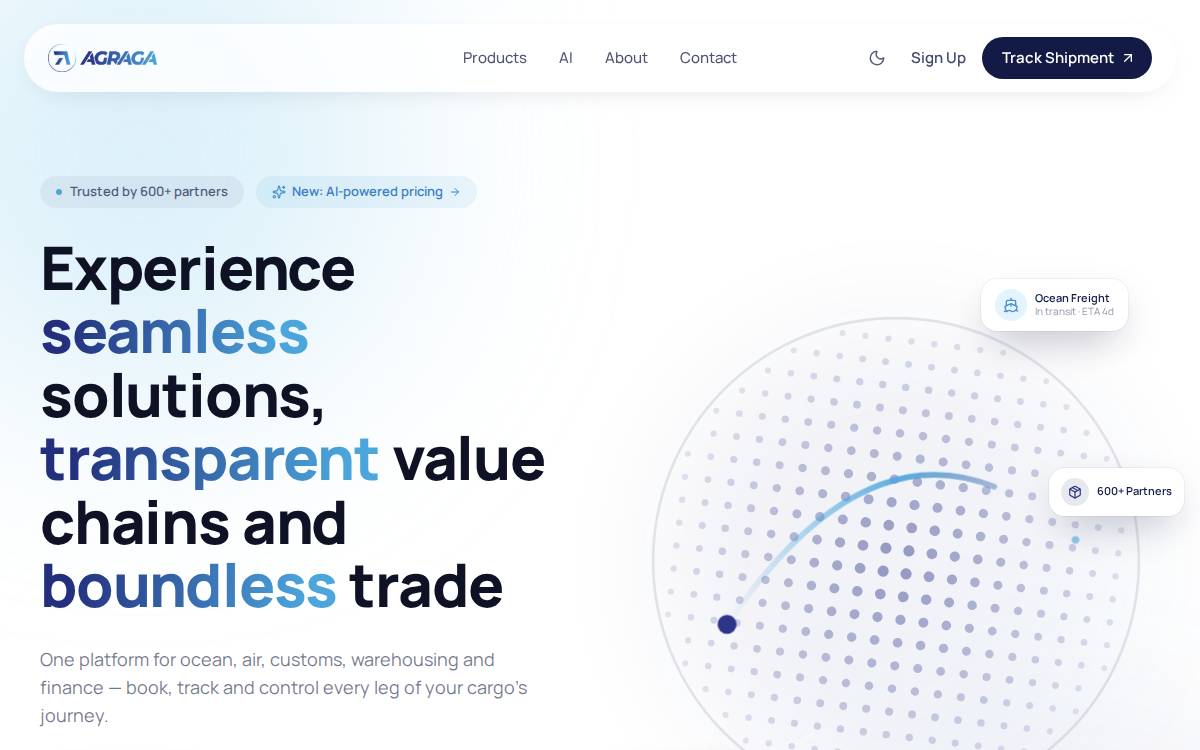 Agraga website preview