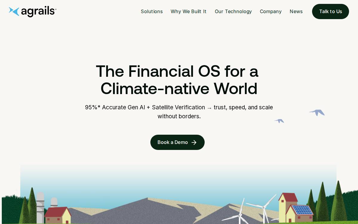 Agrails website preview