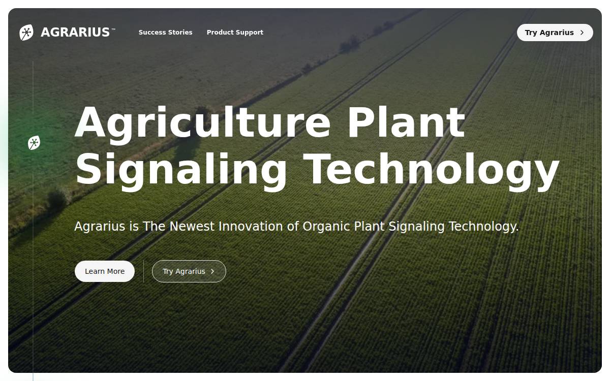 Agrarius website preview