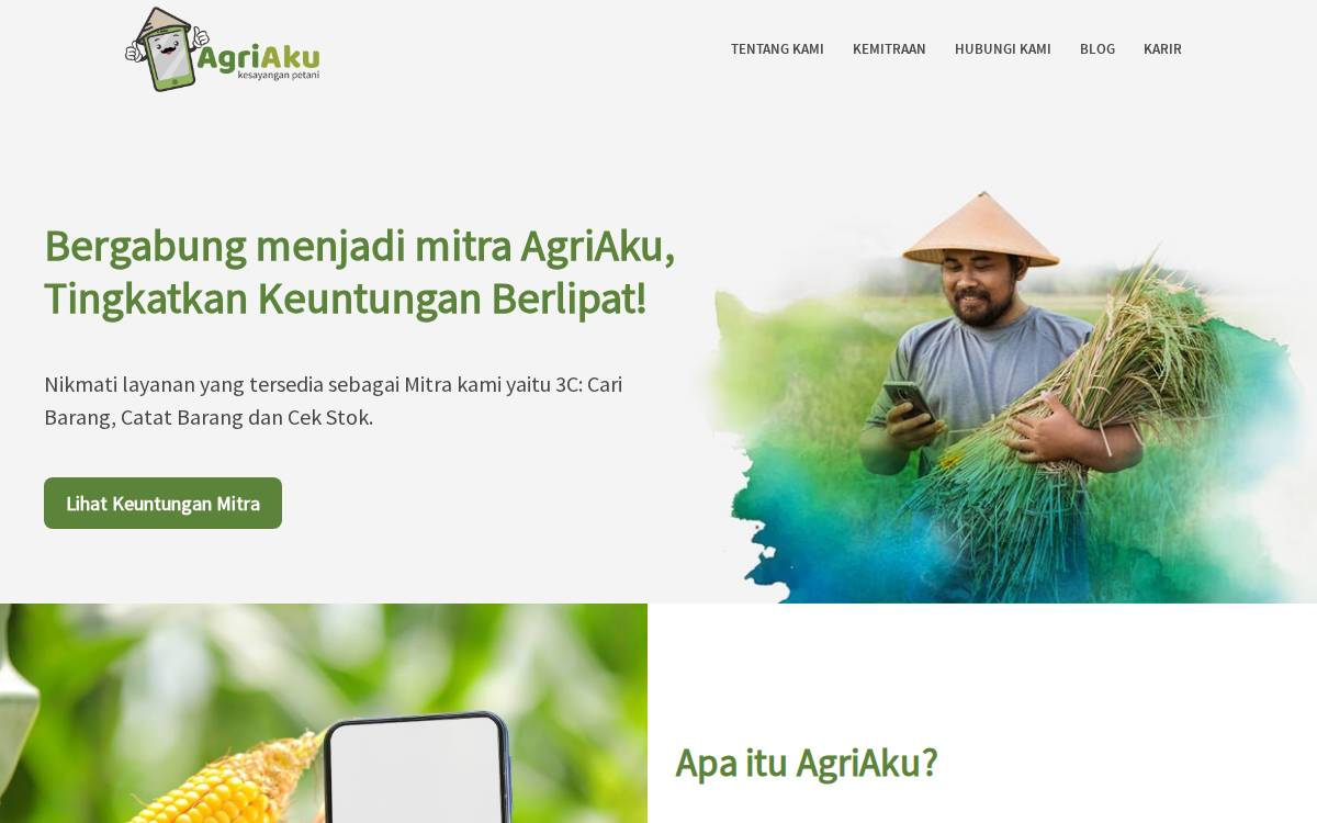 AgriAku website preview