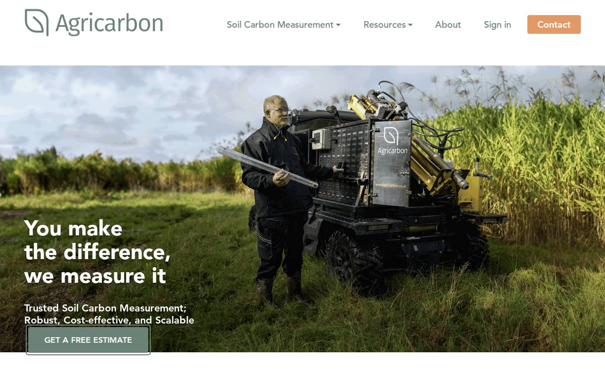 Agricarbon website preview