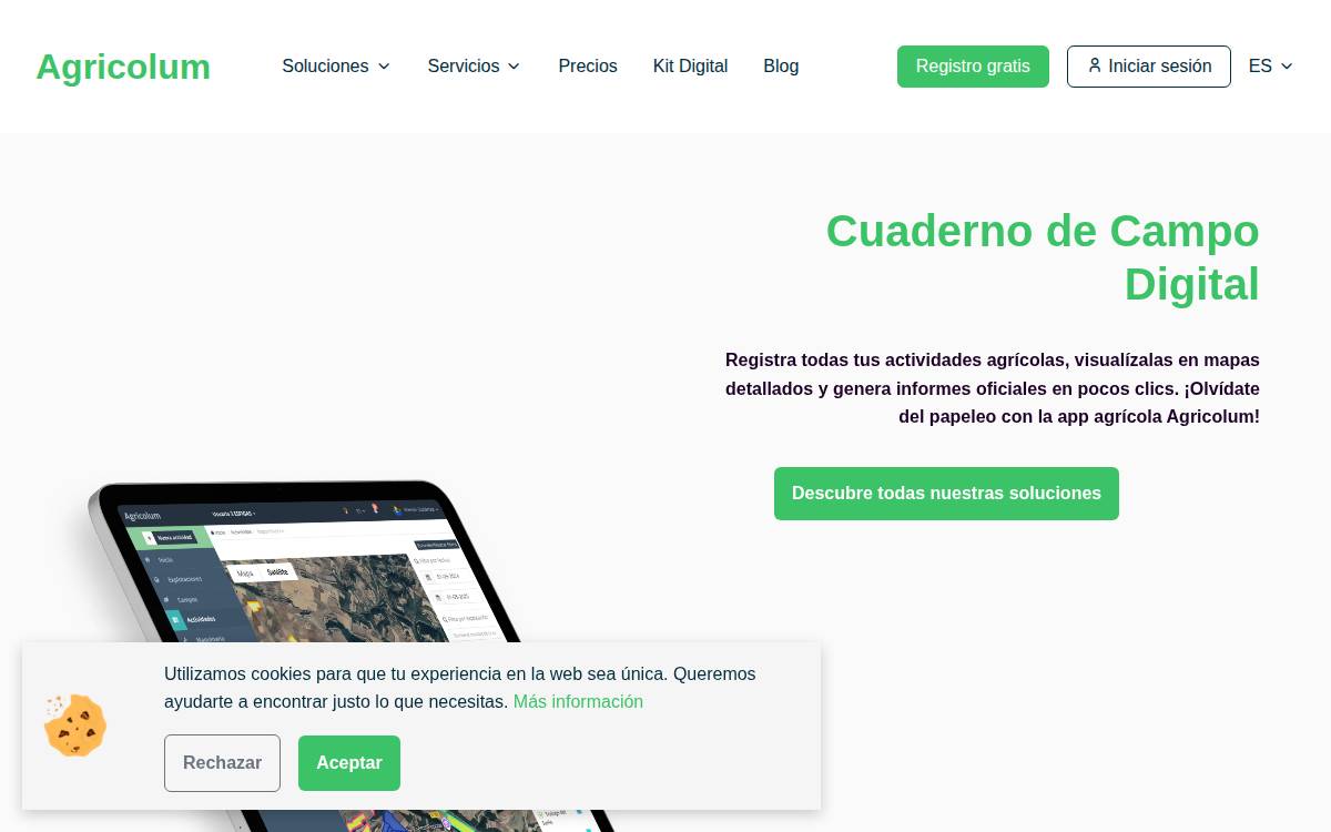 Agricolum website preview