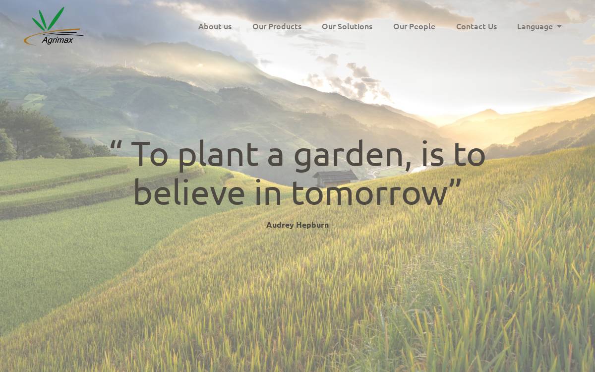 AgriMax website preview