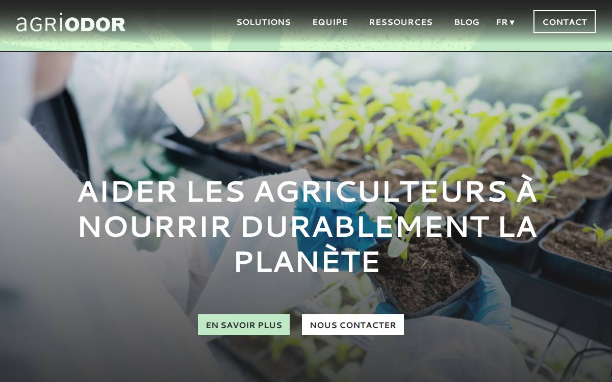 Agriodor website preview