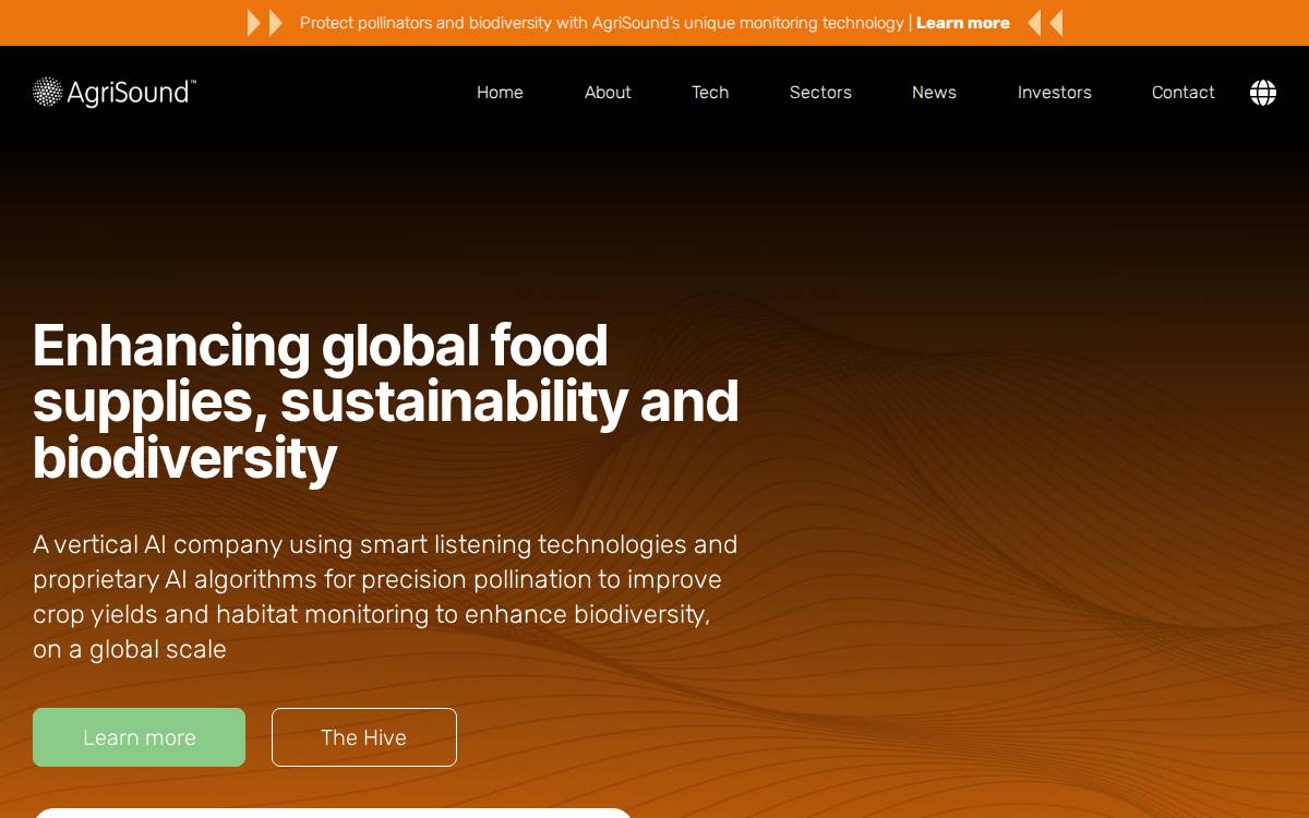 AgriSound website preview