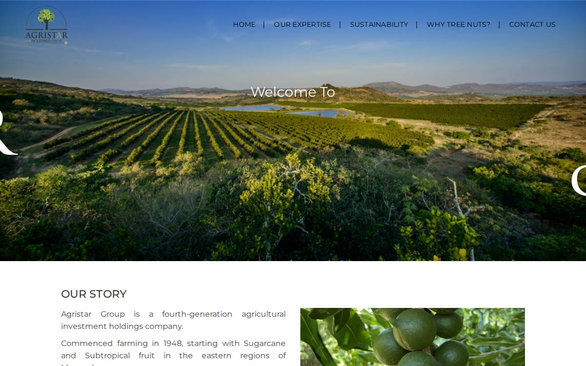 Agristar website preview