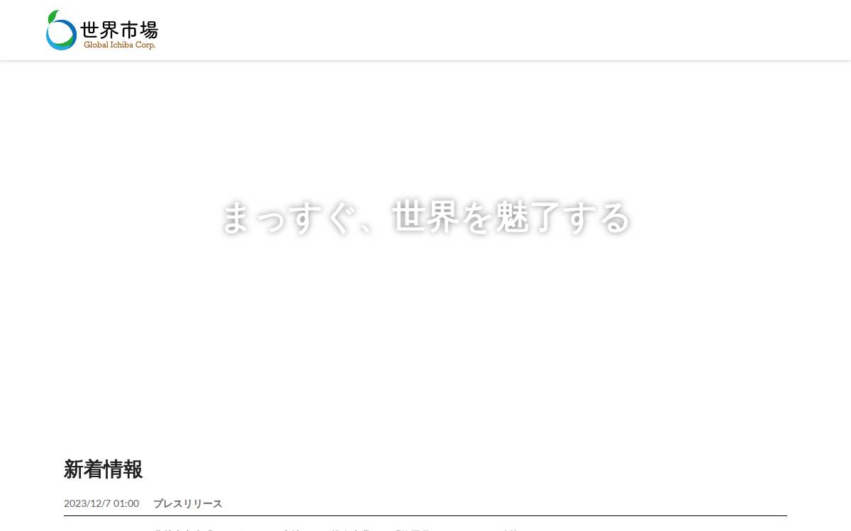 世界市場 website preview