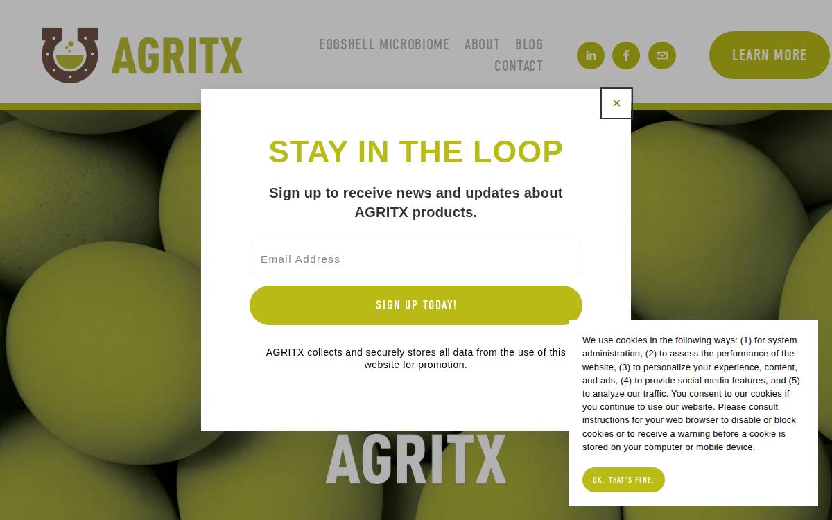 AGRITX website preview