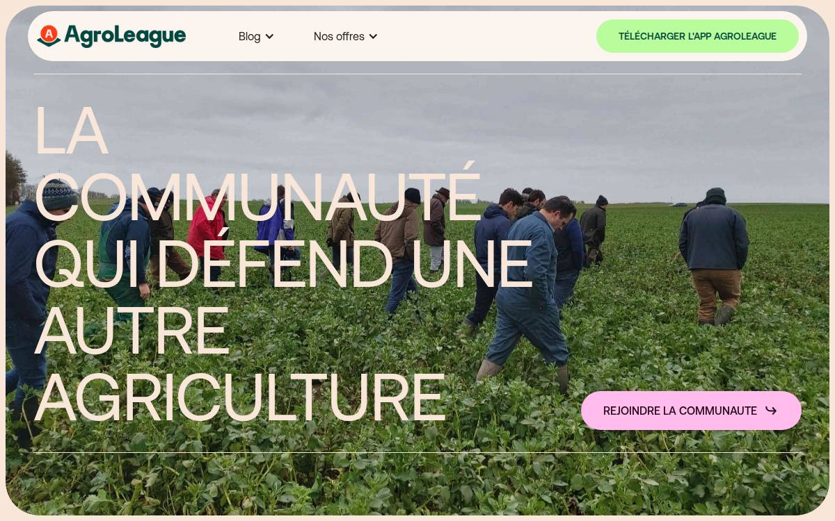 Agro League website preview