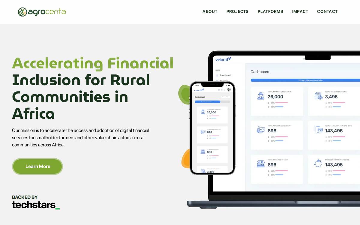 AgroCenta website preview