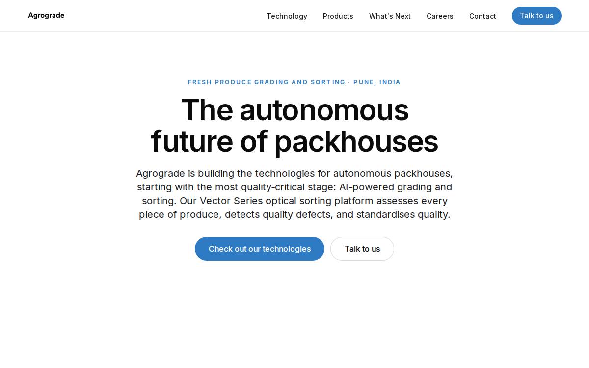 Agrograde website preview