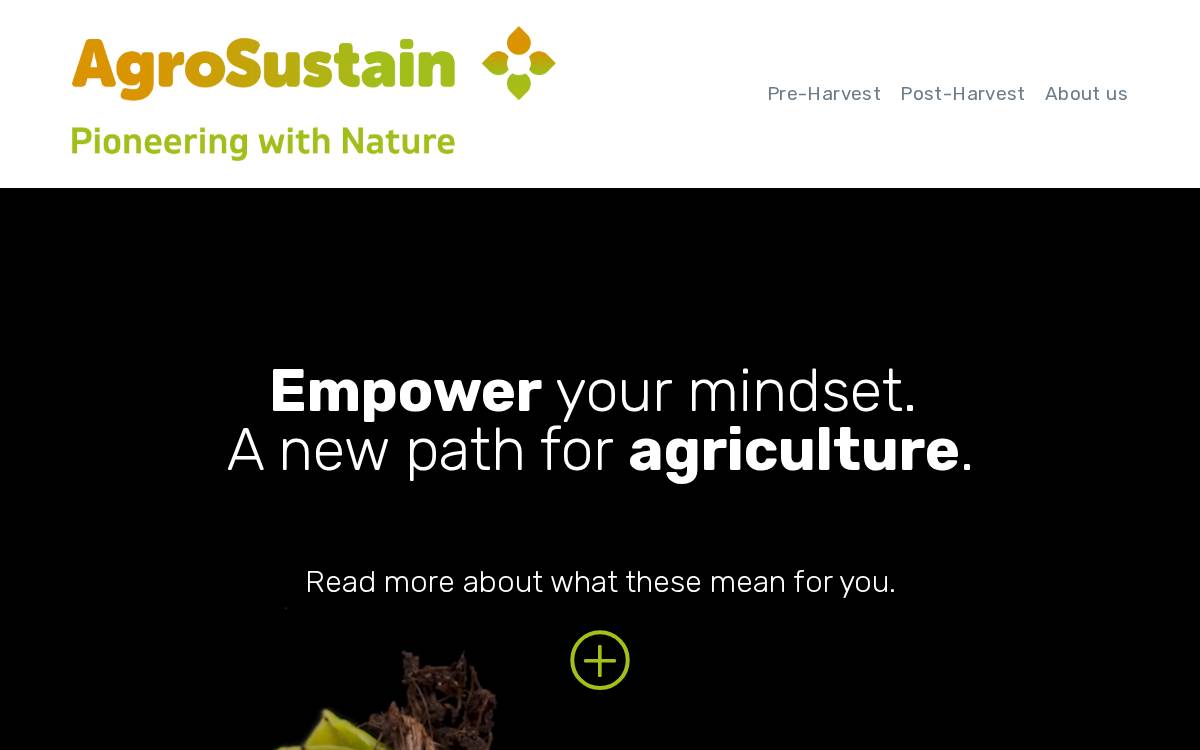 AgroSustain website preview