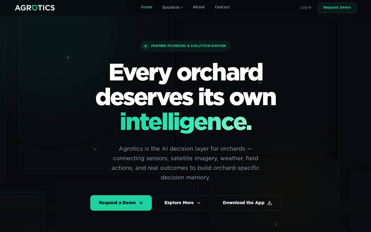 Agrotics website preview
