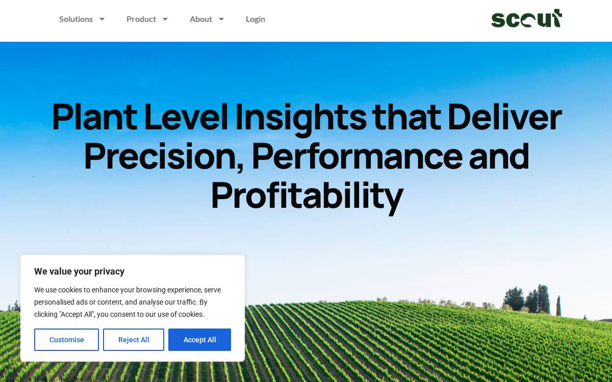 Agscout website preview