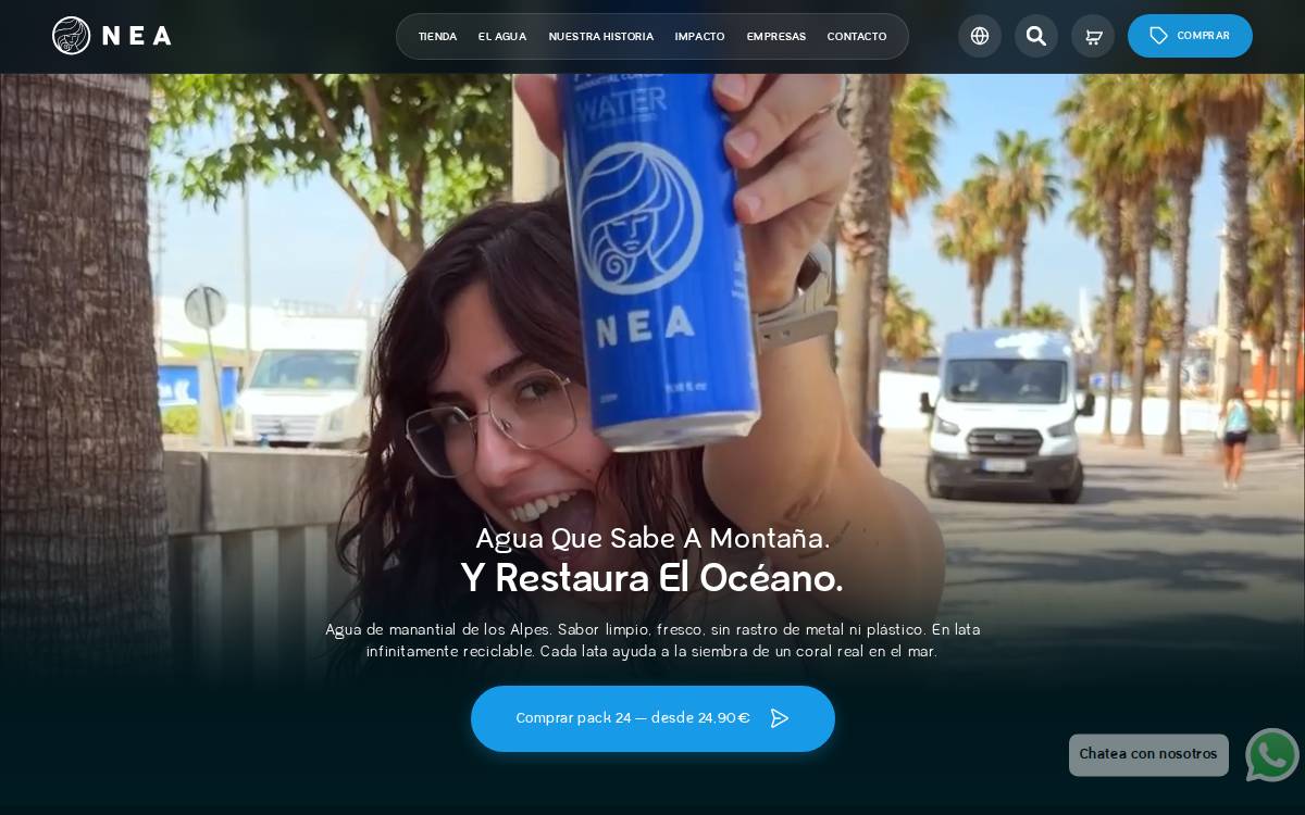 Agua Nea website preview