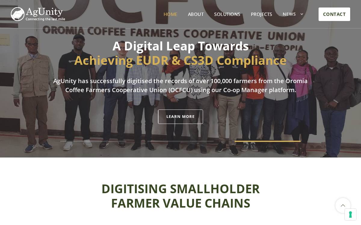 Agunity website preview