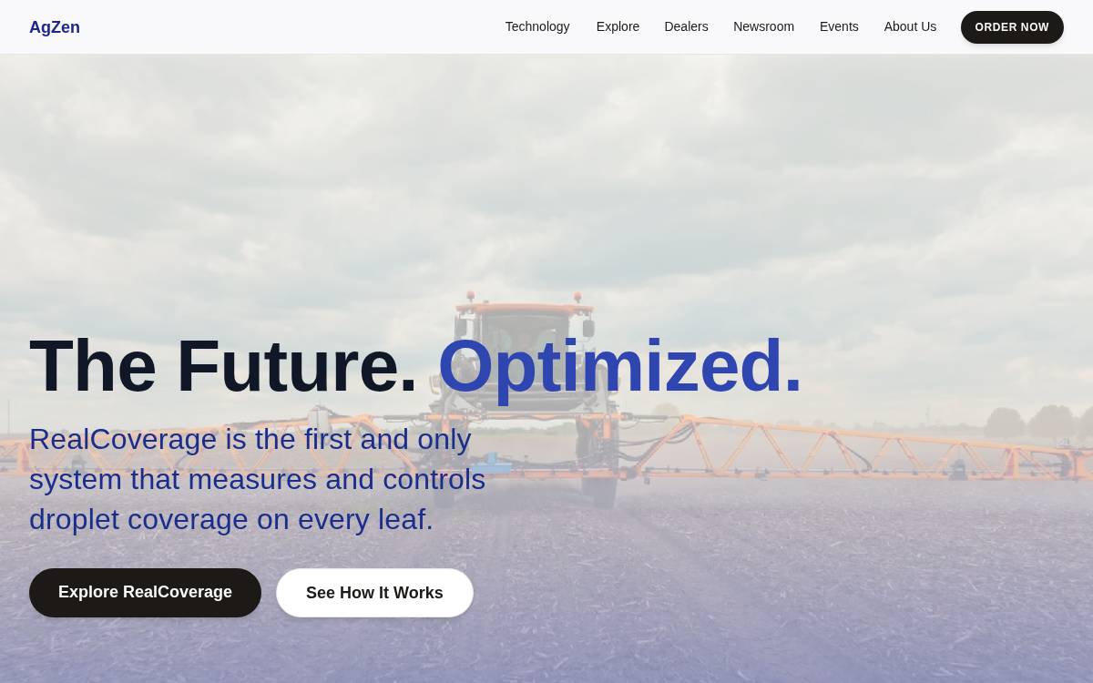 AgZen website preview