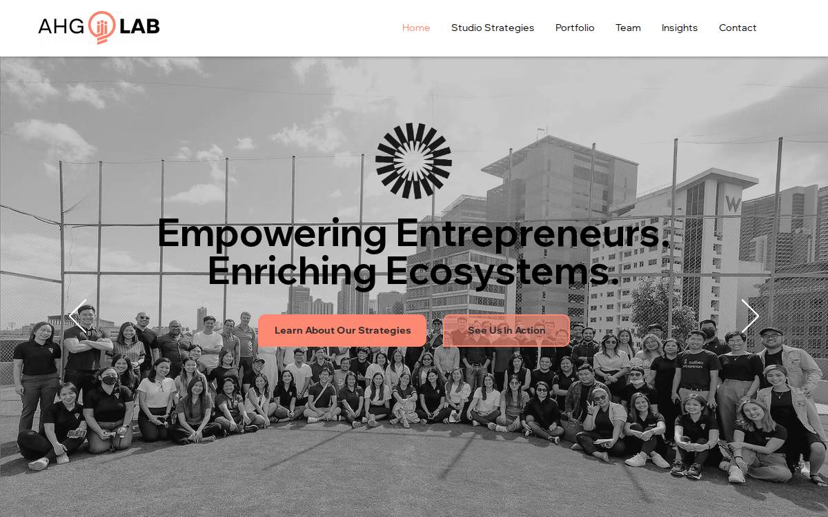 AHG Lab website preview