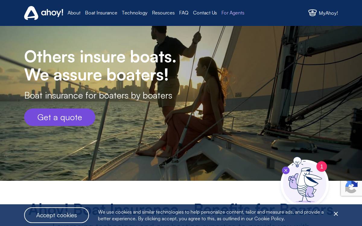 Ahoy website preview