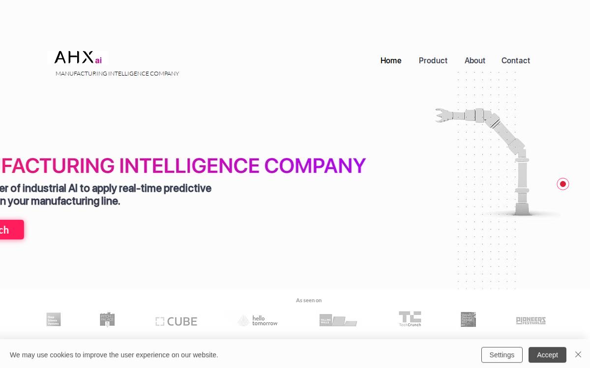 AHX website preview