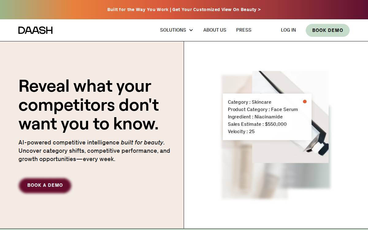 AI competitive intelligence website preview