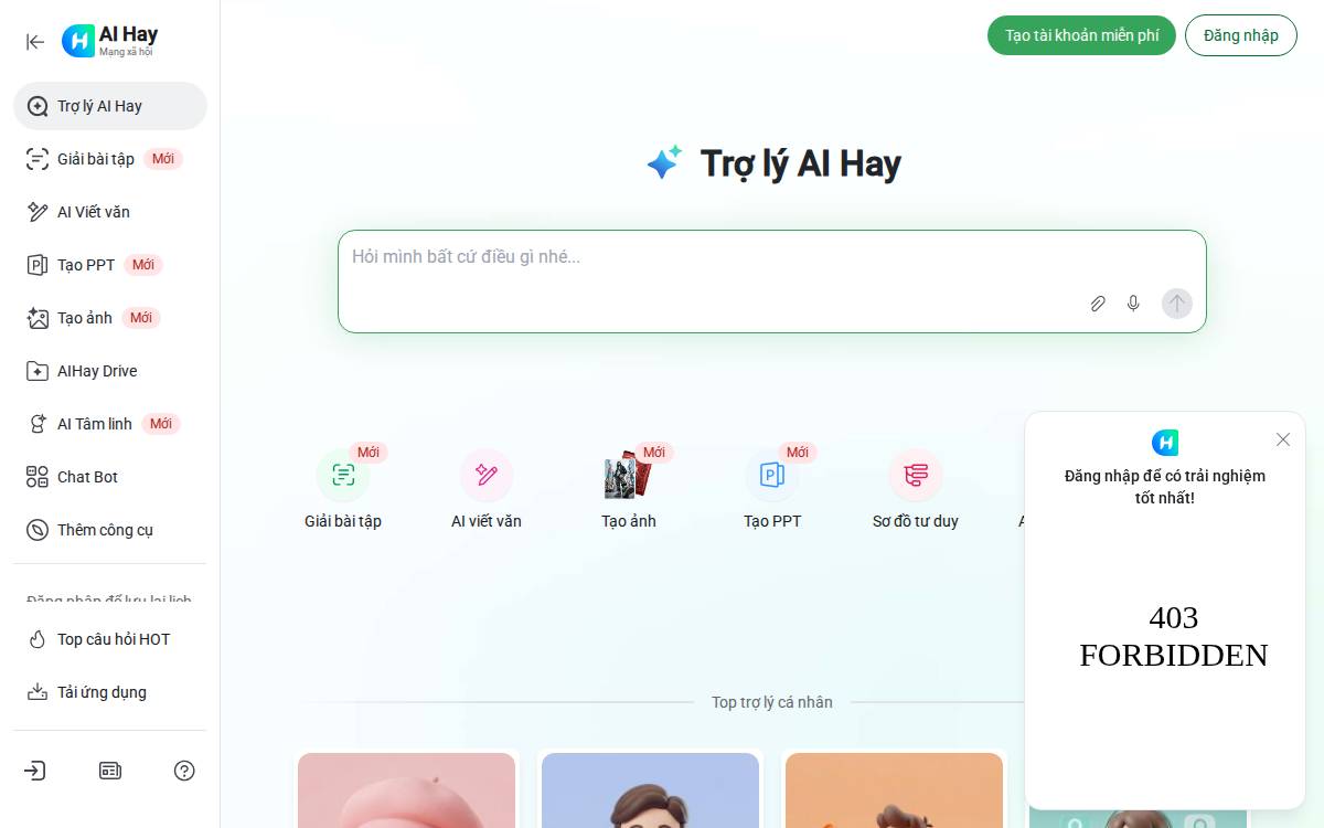 AI Hay website preview