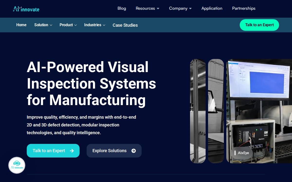 AI-Innovate Solutions Website website preview