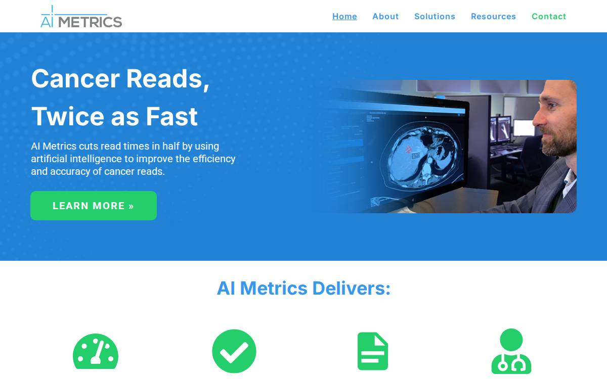 AI Metrics Inc. website preview