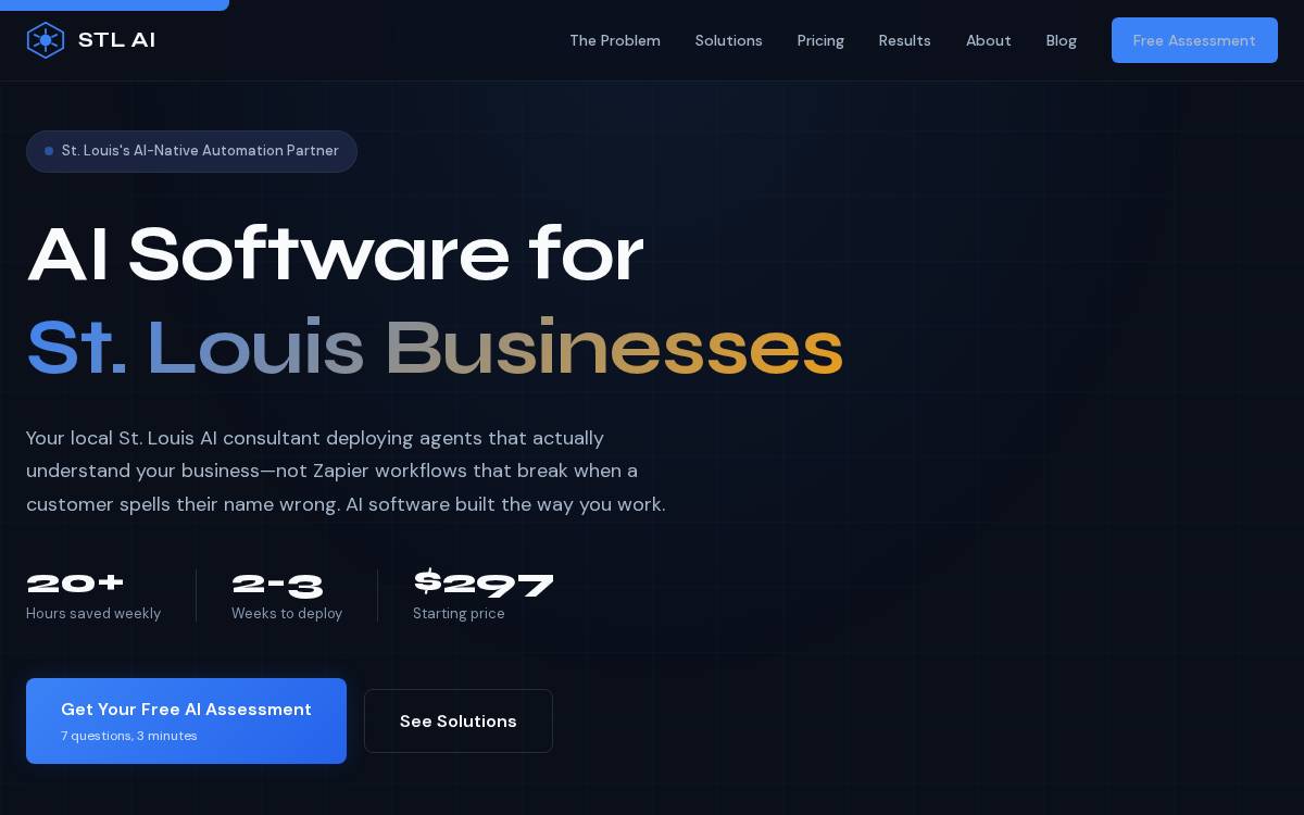 AI Software website preview