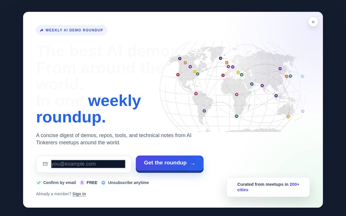 AI Tinkerers website preview