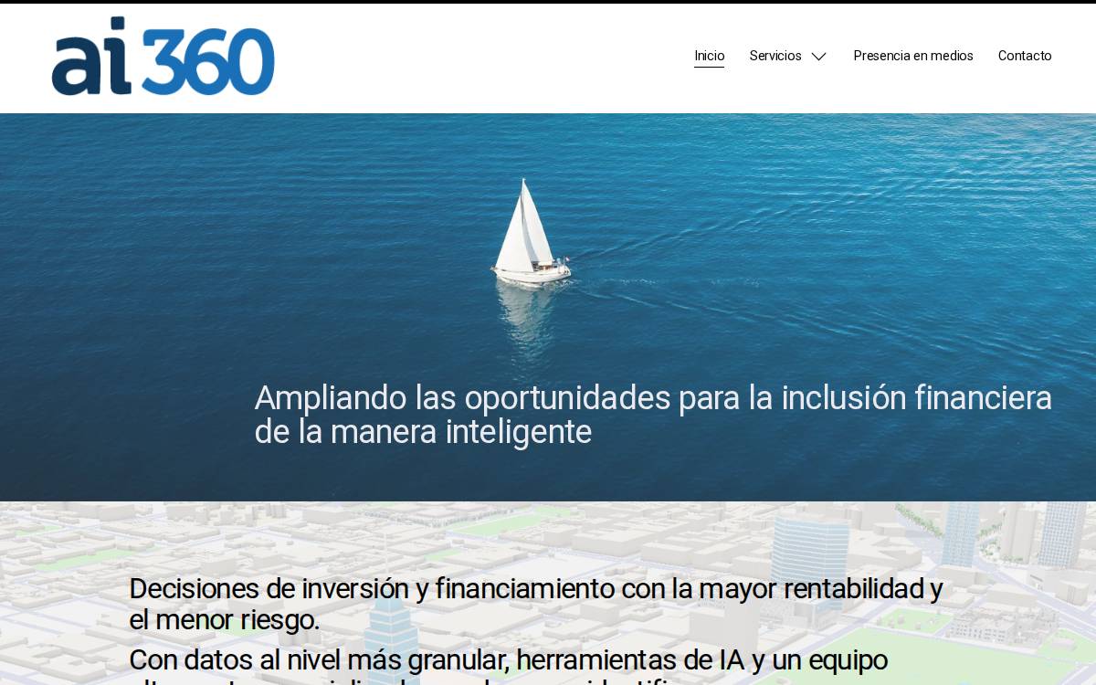 AI360 website preview