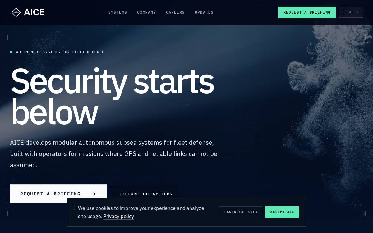 AICE website preview