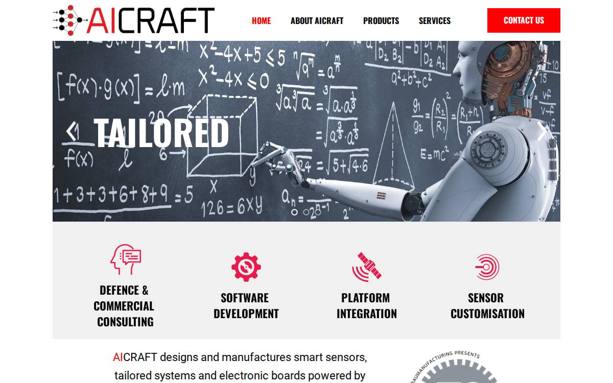 AICRAFT website preview