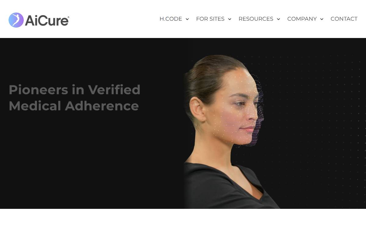 AiCure website preview