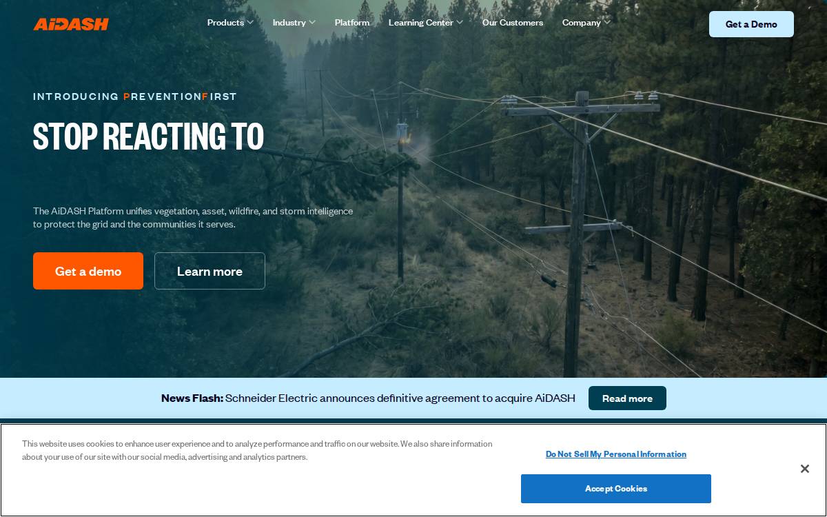Aidash website preview