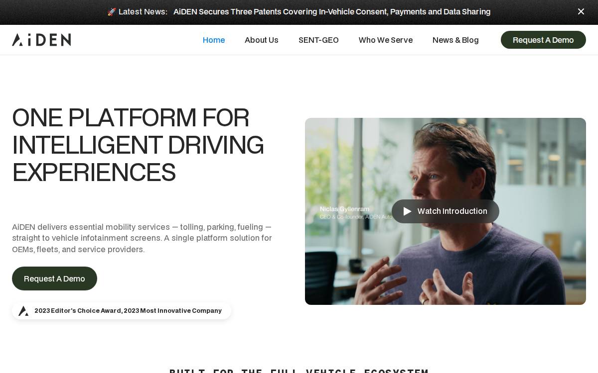 Aiden website preview