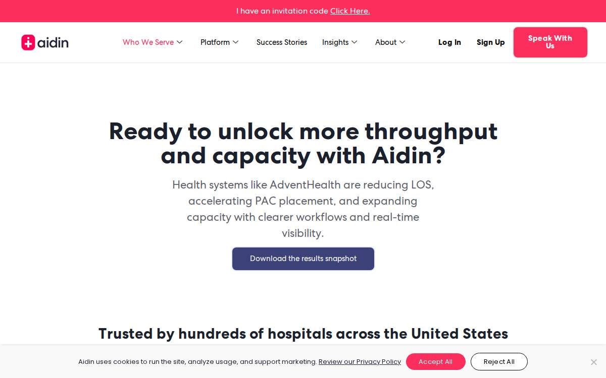 Aidin website preview