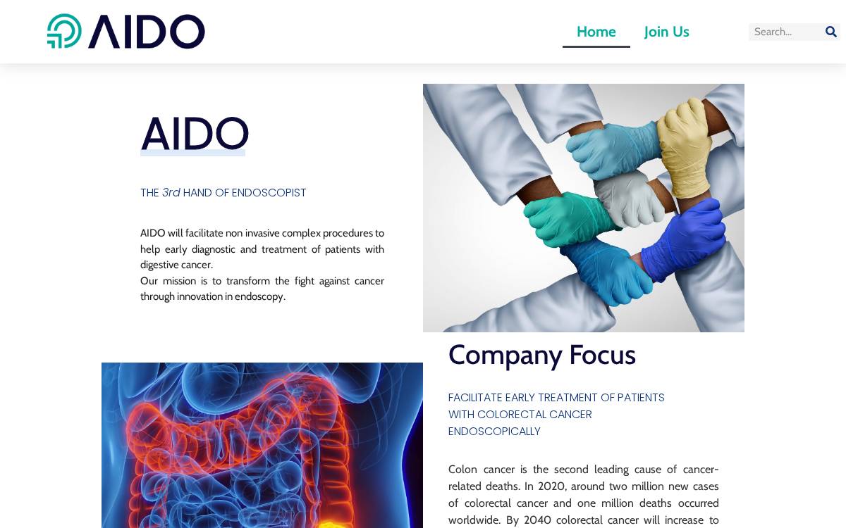 Aido website preview