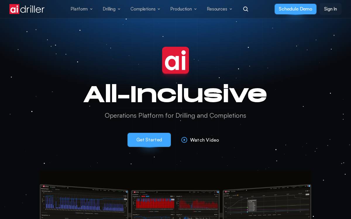 AI Driller website preview