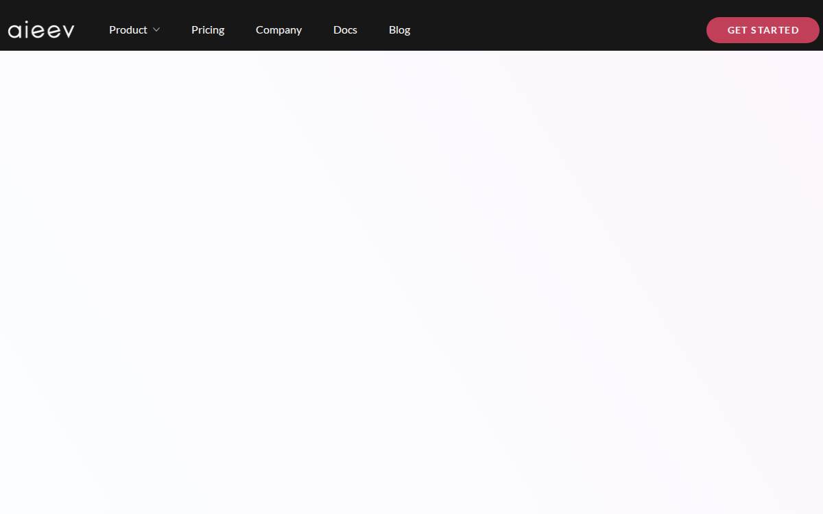 Aieev website preview