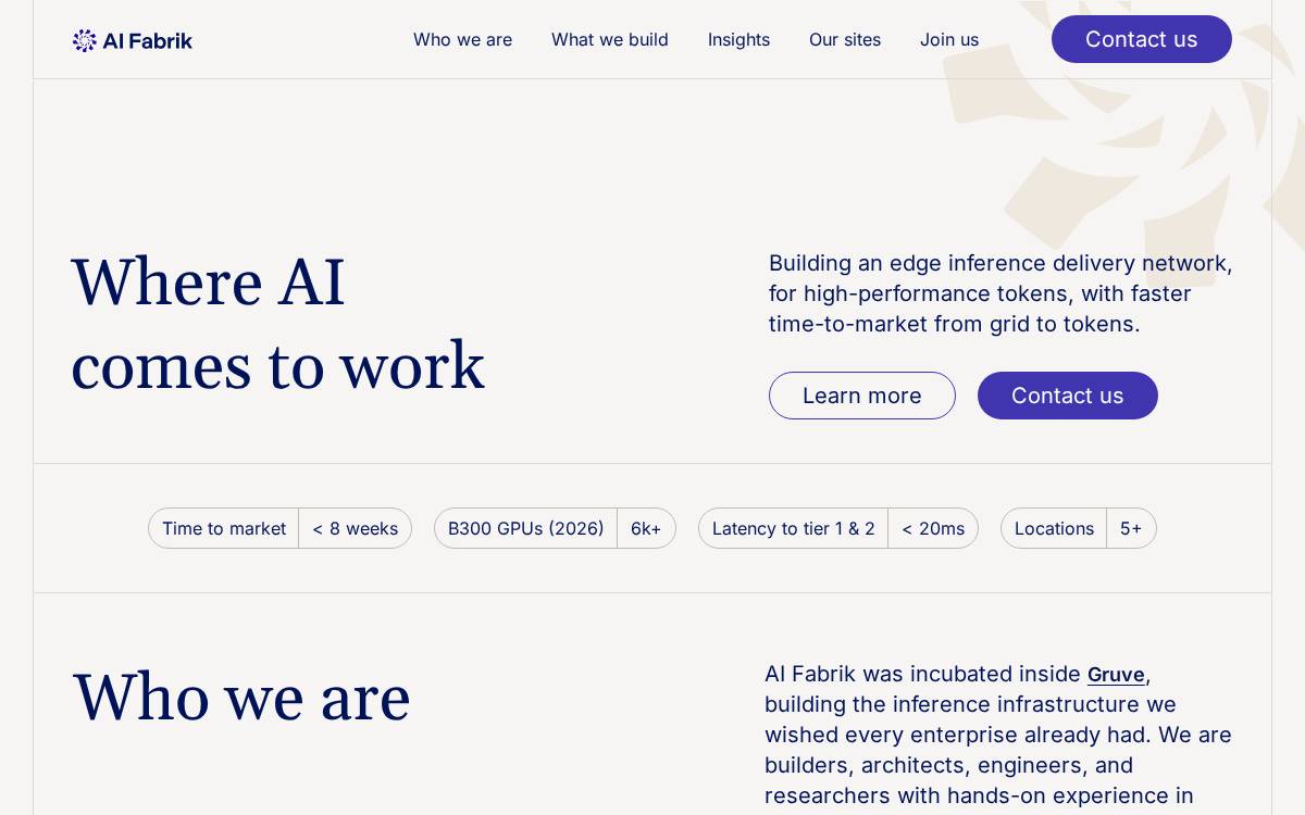 AI Fabrik website preview