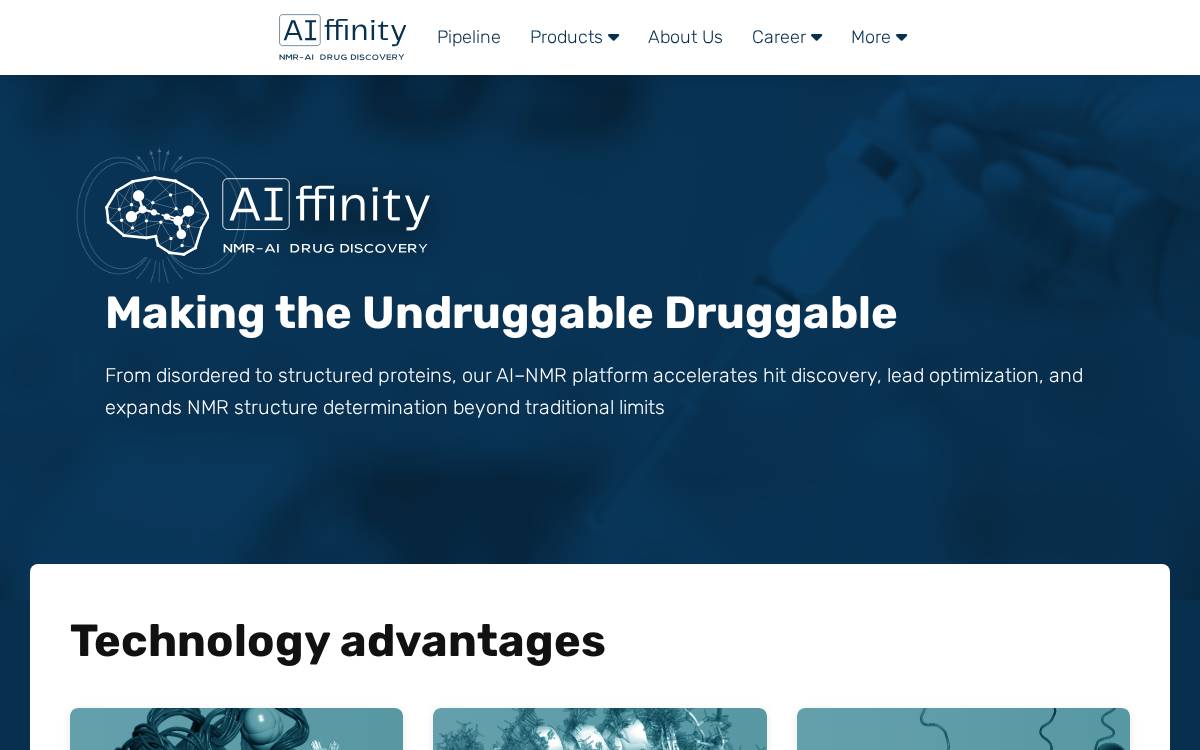 Aiffinity website preview