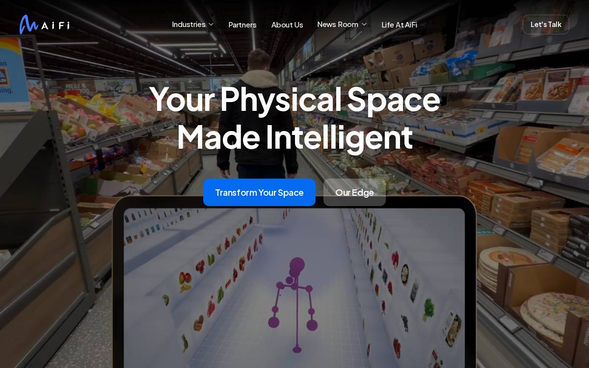 AiFi website preview