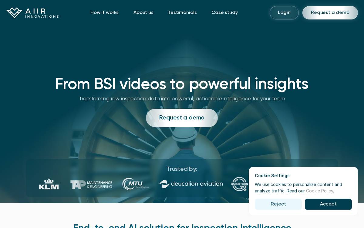 Aiir website preview