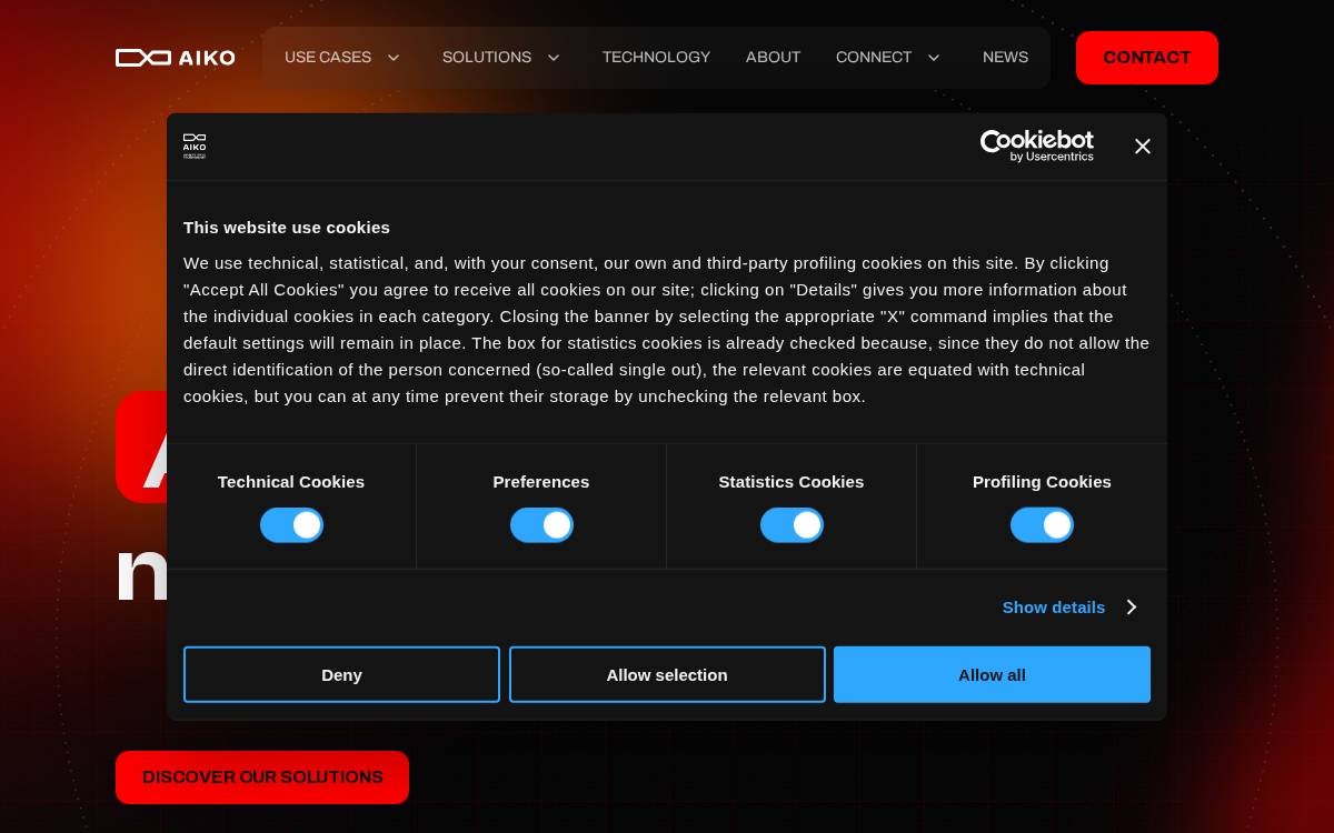 Aikospace website preview