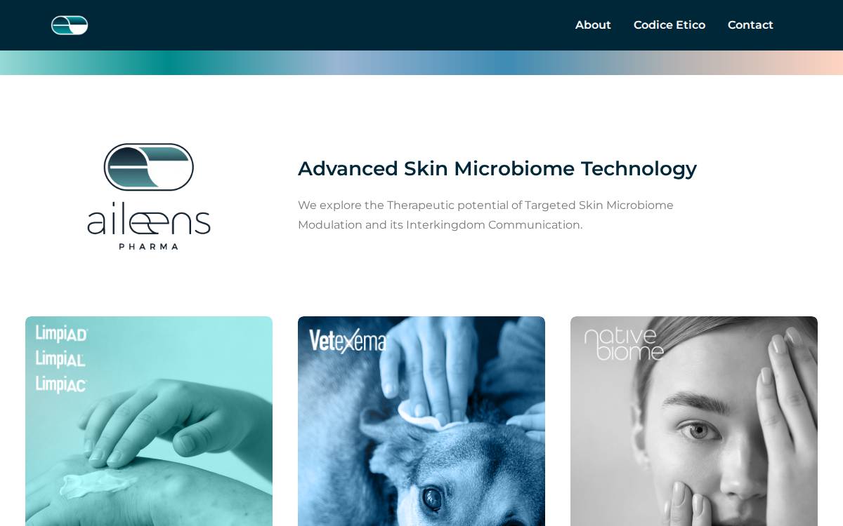 Aileenspharma website preview