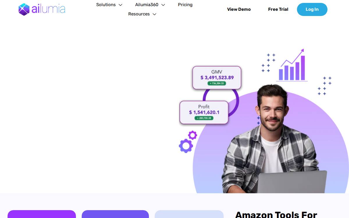 Ailumia website preview