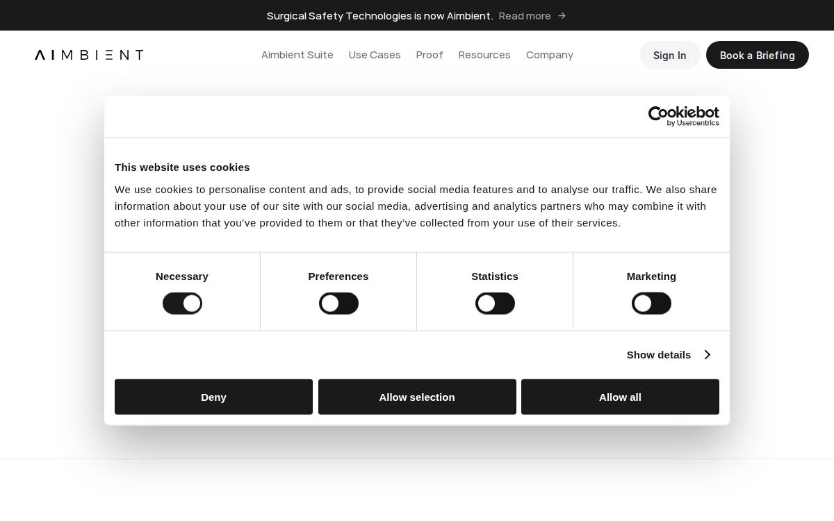 Aimbient website preview