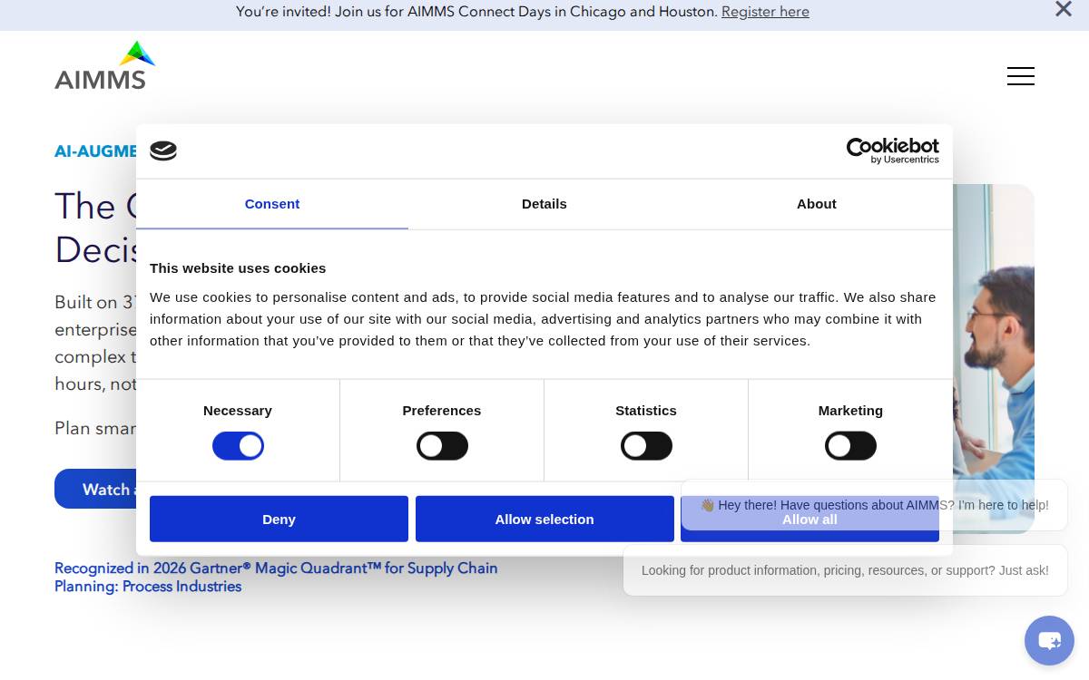 Aimms website preview